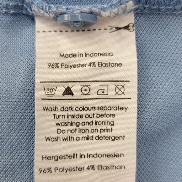 PING Golf Polo Shirt Men’s Large Blue SensorCool Performance Stretch Wicking - Picture 6 of 7